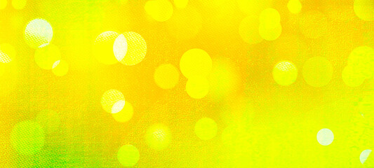 Yellow widescreen bokeh background for seasonal, holidays, celebrations and various design works