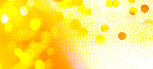 Yellow widescreen bokeh background for seasonal, holidays, celebrations and various design works