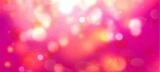 Pink widescreen bokeh background for seasonal, holidays, celebrations and various design works