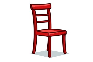 Side chair icon on white background 