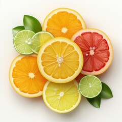 Citrus fruit 3d isolated UHD wallpaper