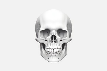 Skeleton icon on white background -