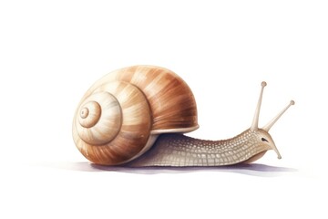 Snail icon on white background