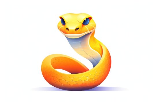 Snake icon on white background 