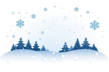 Snowfall icon on white background 