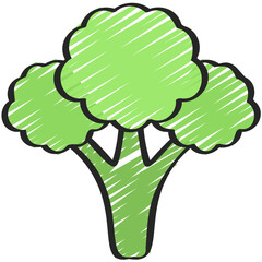 Broccoli Vegetable Icon