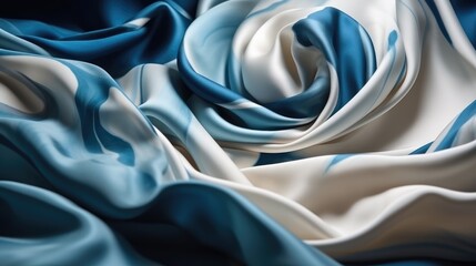 Turquoise Blue and White Elegant Silk Satin Luxury Bedsheet background backdrop gutai, layered mesh, curves, poured, wavy light abstract Sky wallpaper, bluetiful, cornflower, baby blue, Textile Fabric