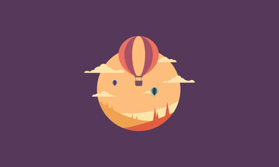 vector hot air balloon