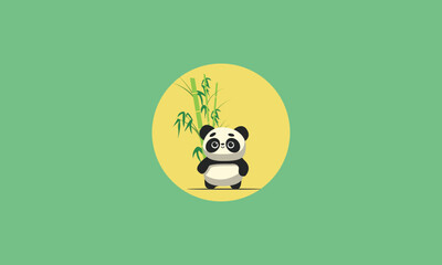 vintage retro panda