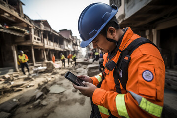 Innovative tech solutions for disaster management and response, allowing space for messages on emergency preparedness