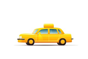 Taxi icon on white background 