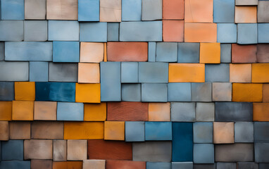 Colored wall, abstraction, grunge wall, office space, office wall, wood wall