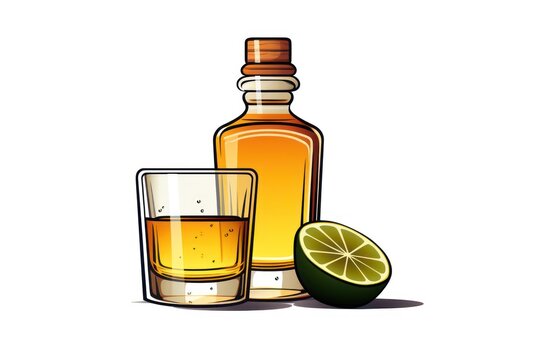 Tequila icon on white background 