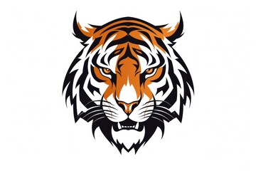 Tiger icon on white background