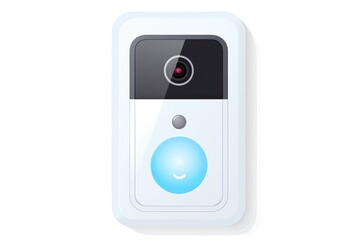 Video Doorbell icon on white background  - obrazy, fototapety, plakaty