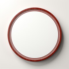 A light red empty round paper UHD wallpaper