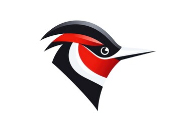 Woodpecker icon on white background
