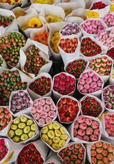 Flowers in hongkong flower market