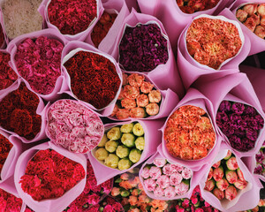 Flowers in hongkong flower market