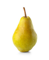 Ripe pear isolated on white background