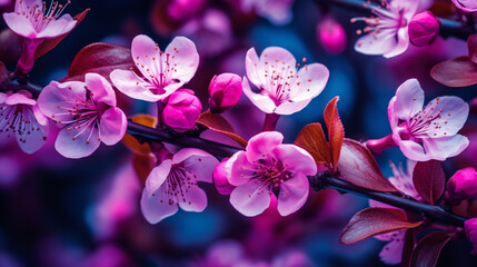 Fototapeta na wymiar close up of pink flowers