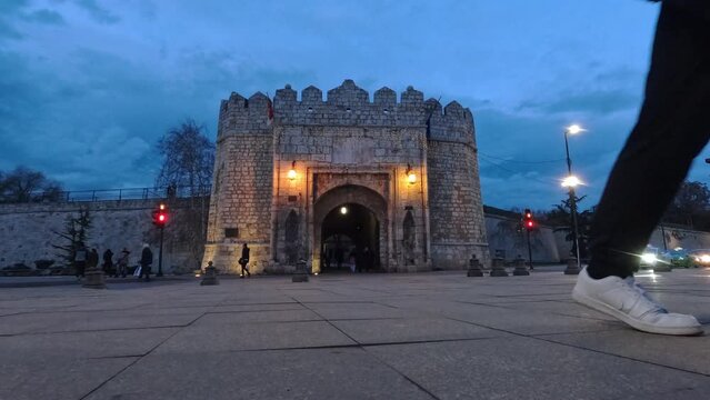 Evening Timelapse In The Center Of Nis, Serbia