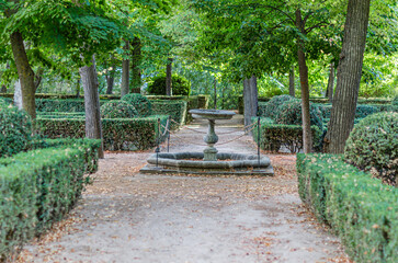 Fountain in a park in Aranjuez, Spain