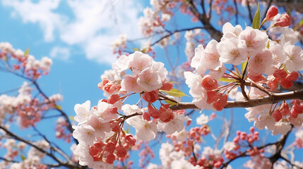 Fototapeta premium pink cherry blossom