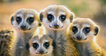meerkats on the lookout, ai generated.