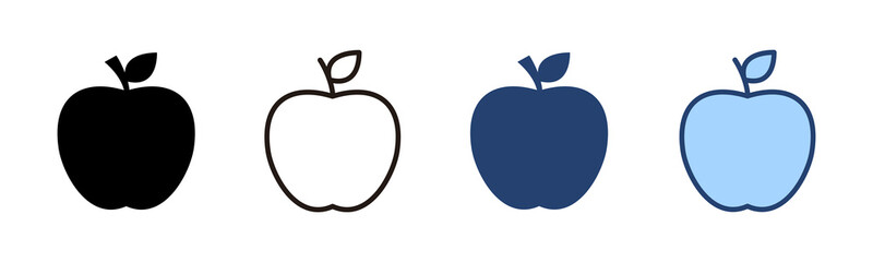Apple icon vector. Apple sign and symbols for web design.