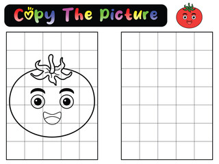 Copy the picture. Coloring book pages for kids. Education developing worksheet. Game for children.