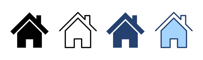 House icon vector. Home sign and symbol