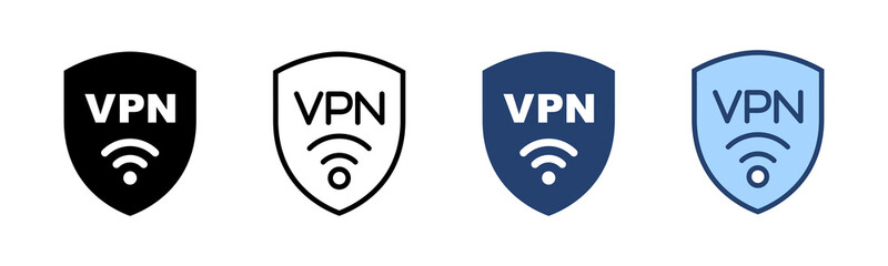 Vpn icon vector. Private network sign and symbol. virtual private network icon.