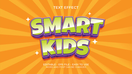 SMART KIDS creative text effect