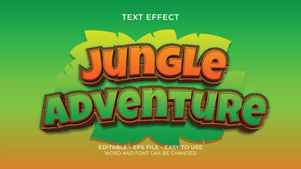 JUNGLE ADVENTURE text effect ready to use