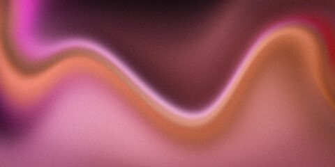 Pink purple lilac beige wavy wide background. Blurred pattern with noise effect. Grainy website banner desktop template, digital gradient. Nostalgia style Christmas New Year Valentine Halloween Easter