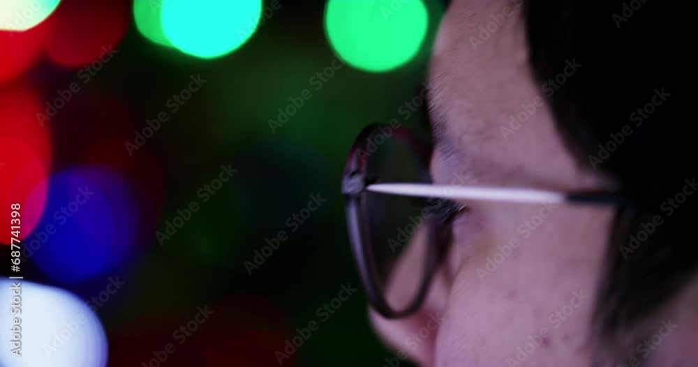 Poster computer keyboard, face and man typing, gaming or play online challenge, cyber simulation or video g