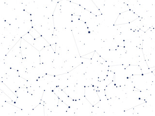 シンプルな冬の星座の背景イラスト © konohana