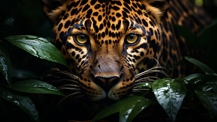  Jaguar Hidden Among Lush Foliage