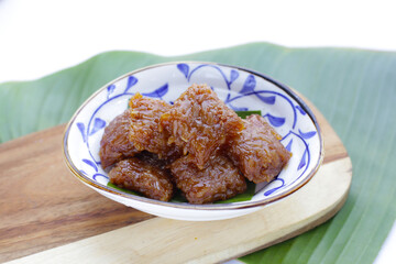 Sticky rice in palm sugar (Thai Dessert)