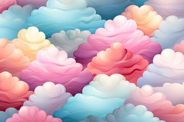 Abstract cotton candy pattern.