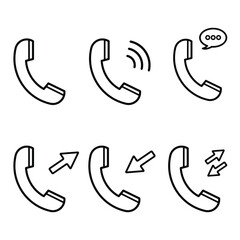 colecction of telephone icon