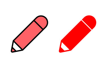 Pencil icon set illustration. pen sign and symbol. edit icon vector