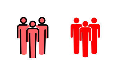 People icon set  illustration. person sign and symbol. User Icon vector