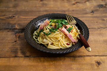 ルッコラのパスタ