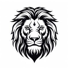 Obraz premium Male lion head vector design animal illustration mascot character