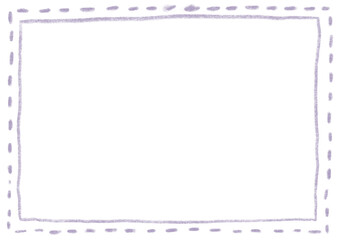 Vector frame drawn with colored pencils, cute frame