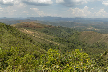 paisagem natural na cidade de Rio Acima, Estado de Minas Gerais, Brasil