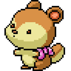 pixel art hamster big head