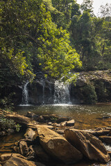 cachoeira na cidade de Rio Acima, Estado de Minas Gerais, Brasil